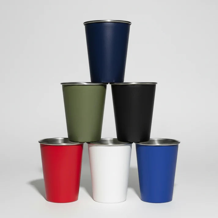 Stainless Steel Party Cup – 16oz Reusable Cup Style Tumbler