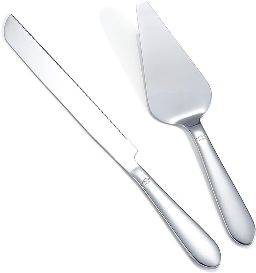 Elegant Cake Knife and Server Set