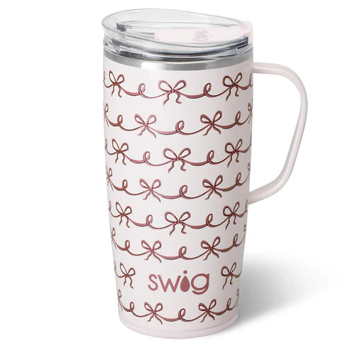 Pretty in Pink Travel Mug 22oz- With Engraving