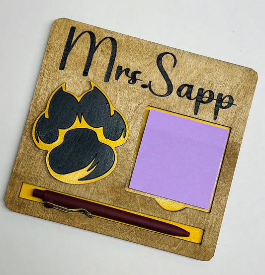 Sticky Note and Pen Holder