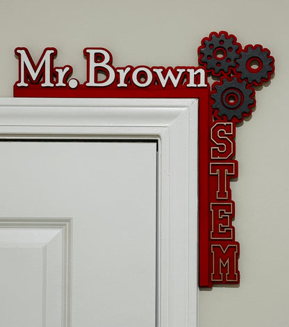 School Corner Door Sign