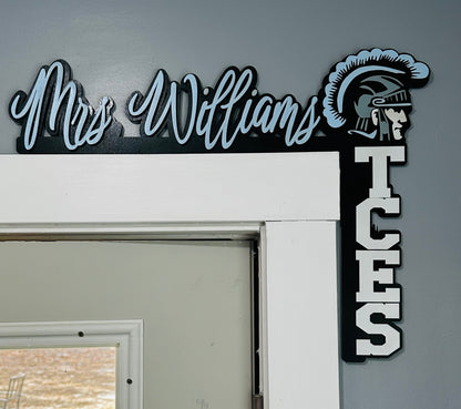 School Corner Door Sign