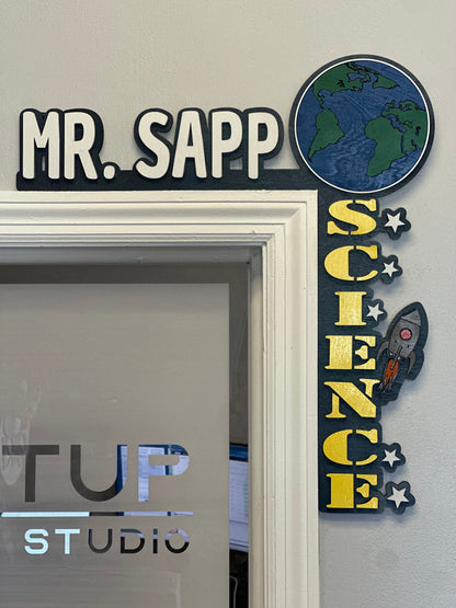 School Corner Door Sign