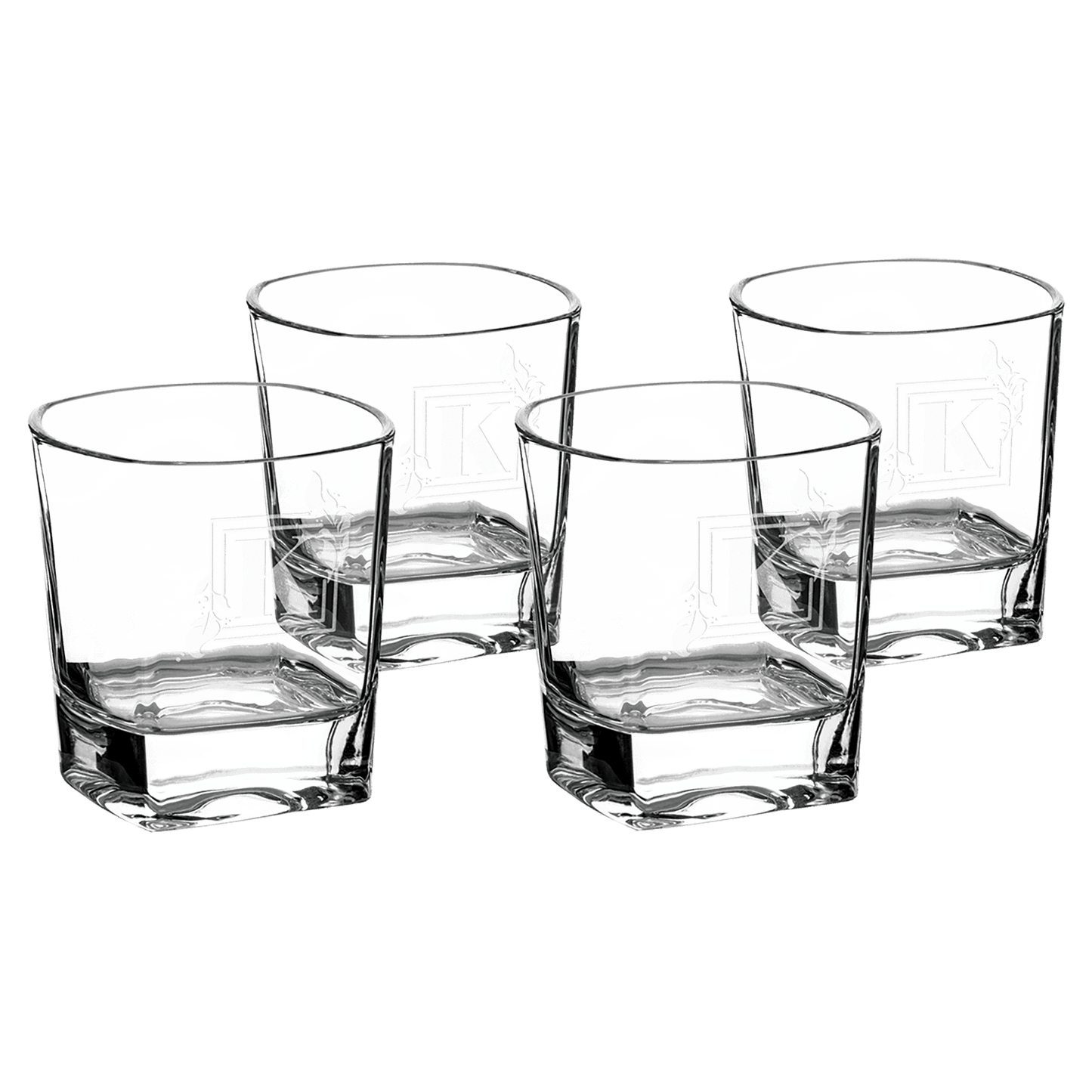 Polar Camel 8 oz. Personalized Rocks Glass - Set of 4