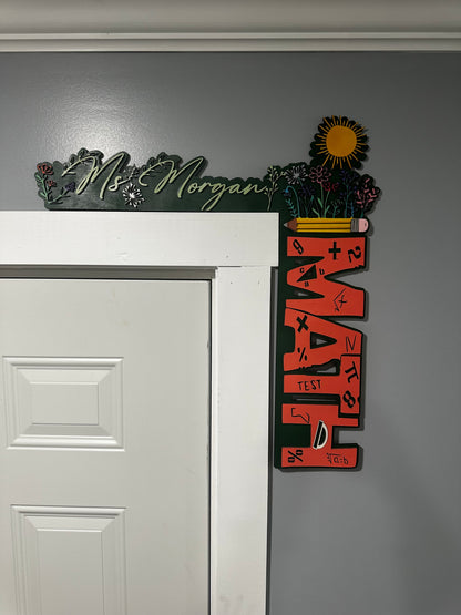 School Corner Door Sign