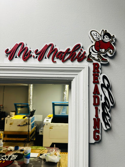 School Corner Door Sign