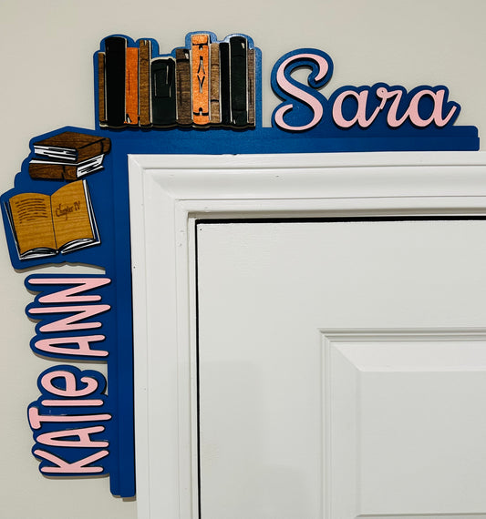 Books custom left angle door