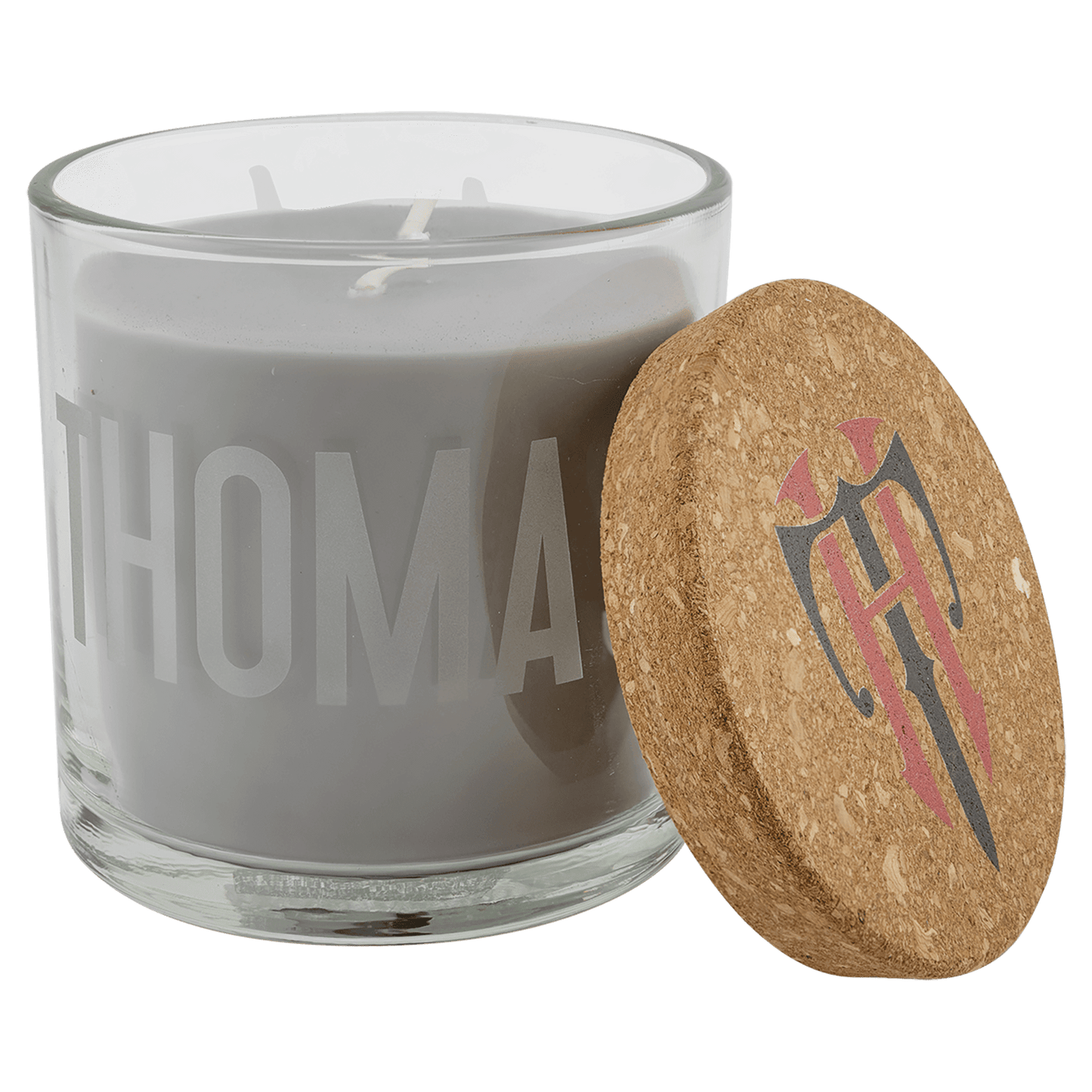 Scented Candle in a Glass Holder with Cork Lid