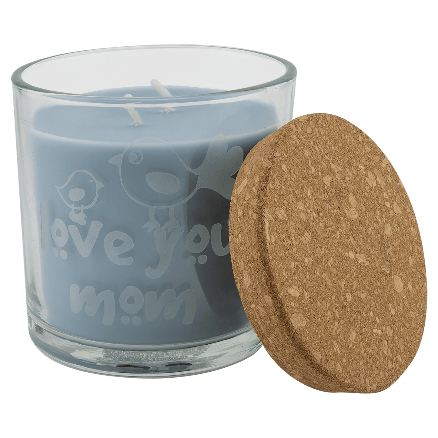 Scented Candle in a Glass Holder with Cork Lid