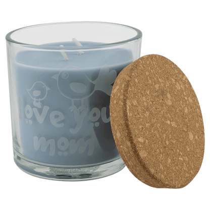 Scented Candle in a Glass Holder with Cork Lid