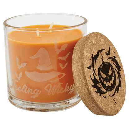 Scented Candle in a Glass Holder with Cork Lid