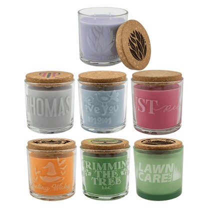 Scented Candle in a Glass Holder with Cork Lid