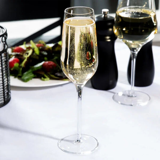 Reserve by Libbey Prism 8.25 oz. Personalized Champagne Flute Glass