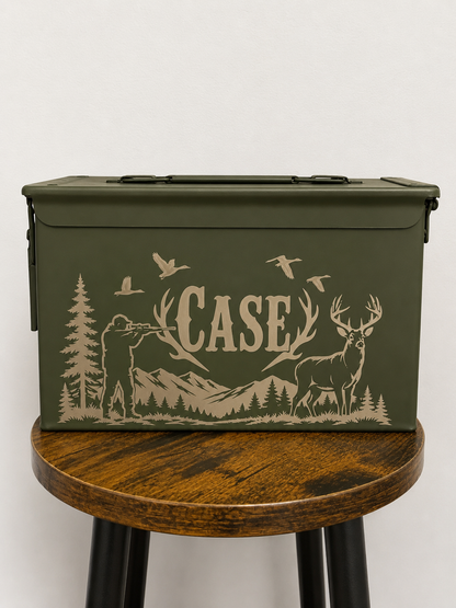 Durable Steel Ammo Can - Father's Day Army Surplus Gift
