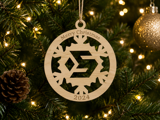 Personalized Alder Business Logo Ornament | Unique Christmas Decor | Custom Company Holiday Gift