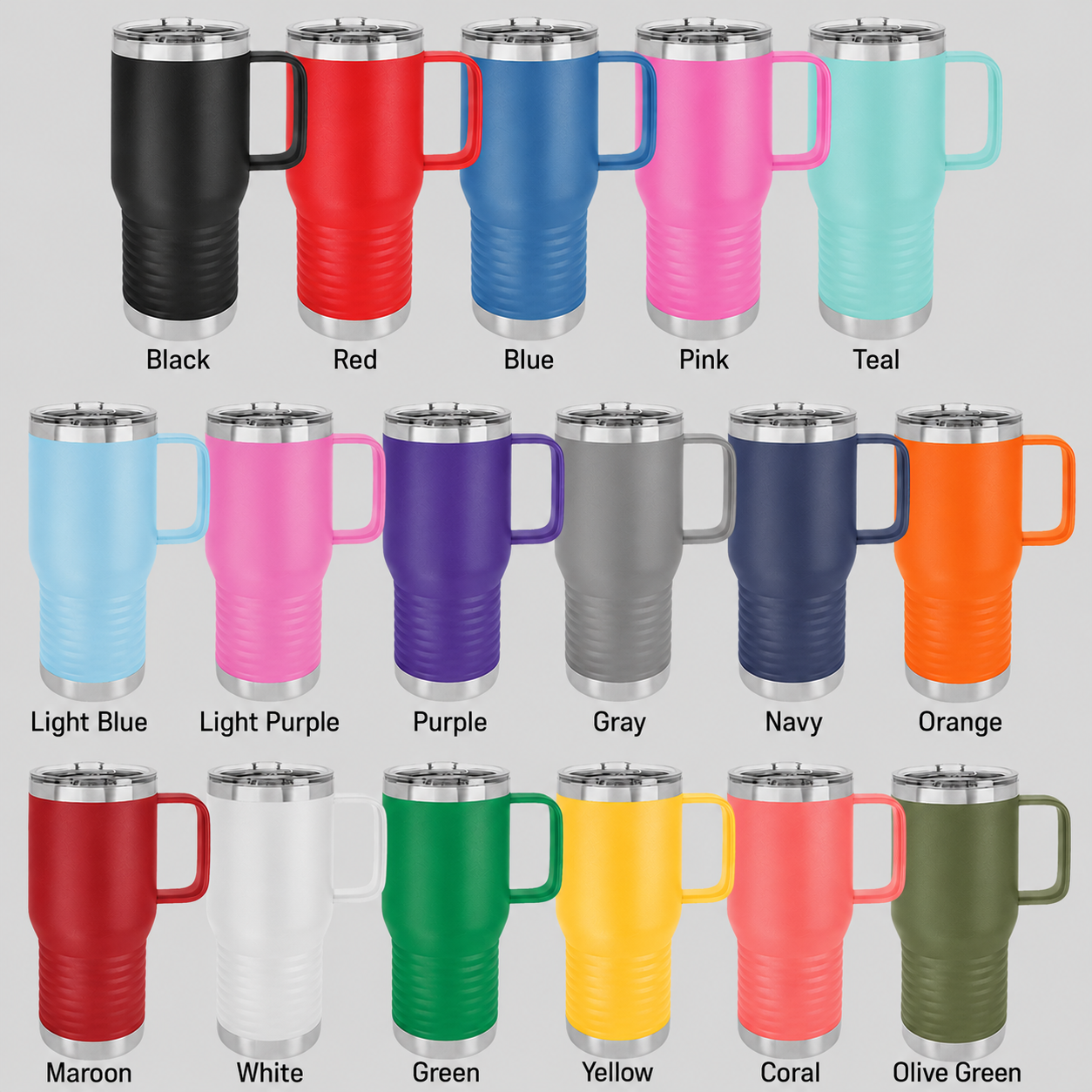Custom Engraved Polar Camel Travel Mug 20 oz | Business Logo Gifts | Corporate Promotional Mugs