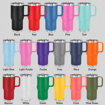 Custom Engraved Polar Camel Travel Mug 20 oz | Business Logo Gifts | Corporate Promotional Mugs