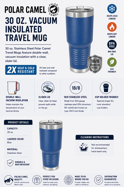Corporate Logo Insulated 30oz Polar Camel Ringneck Tumbler
