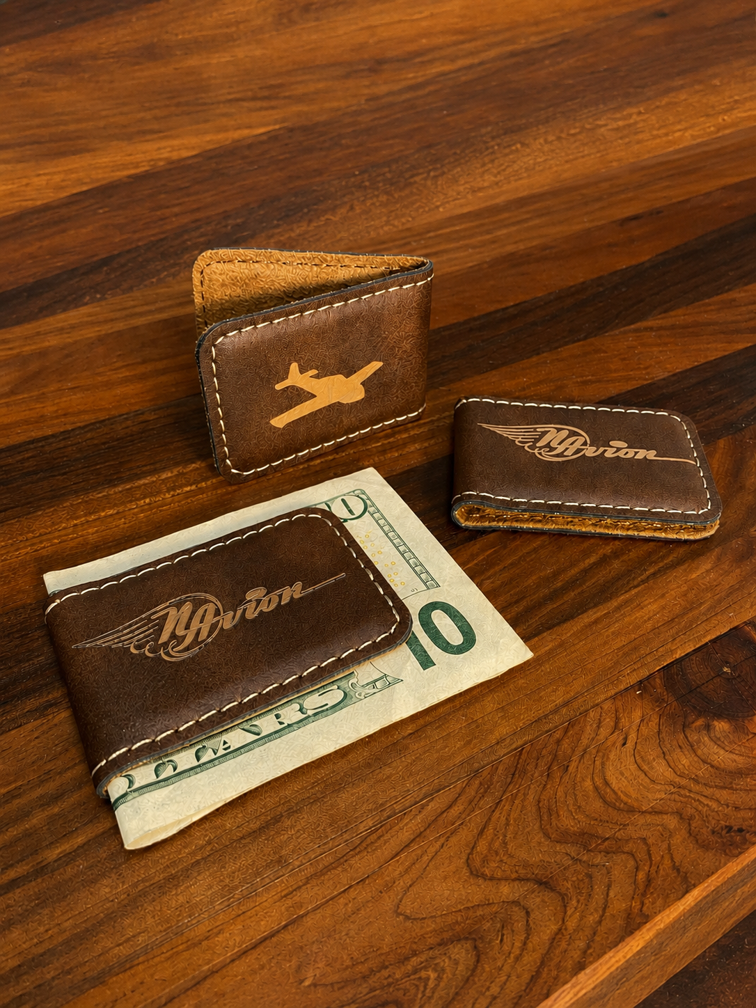 Leatherette Money Clip