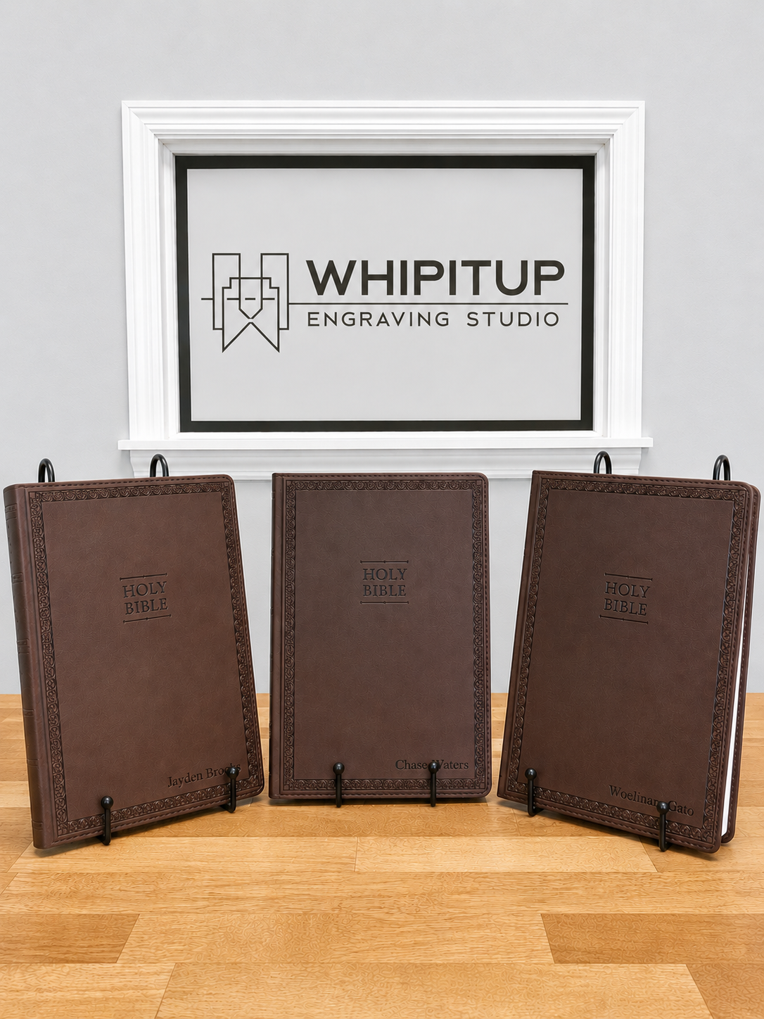 Personalized Leather NIV Thinline Large Print Bible