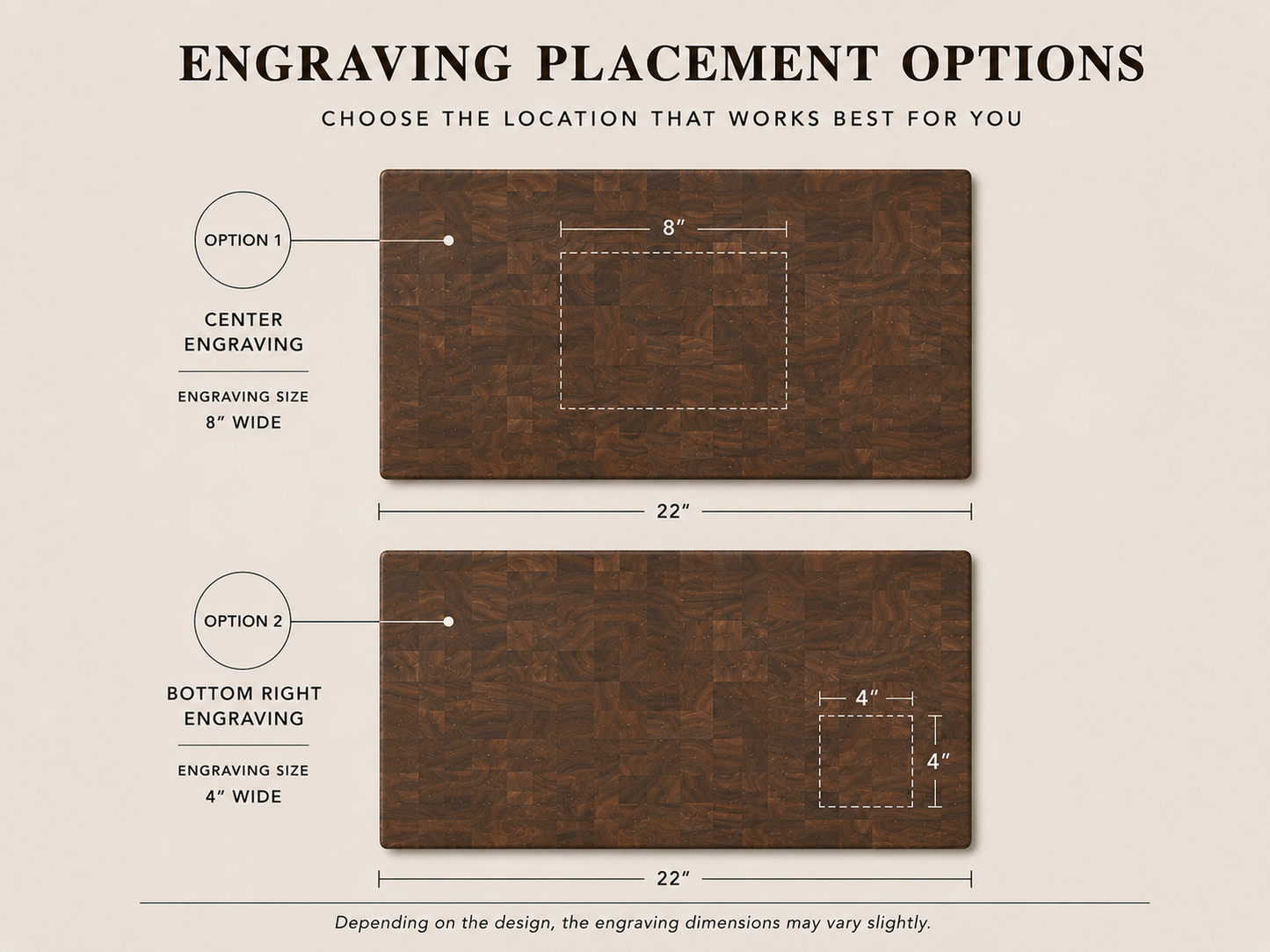 Father’s Day Gift for Dad | Personalized Engraved Butcher Block Walnut Cutting Board