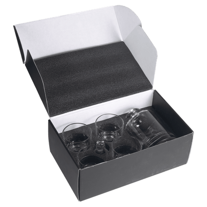 Polar Camel Golf Decanter Set with 4 Rocks Glasses – Black Gift Box