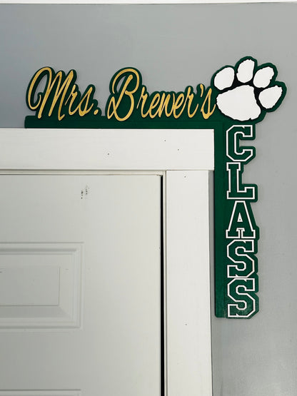 School Corner Door Sign