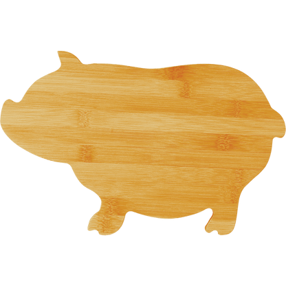 Bamboo Pig Shaped Cutting Board