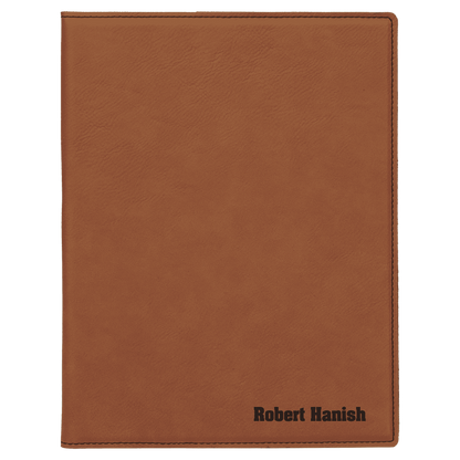 7" x 9" Personalizable Leatherette Portfolio with Notepad