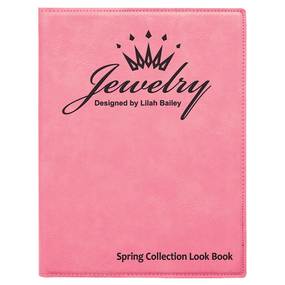 7" x 9" Personalizable Leatherette Portfolio with Notepad