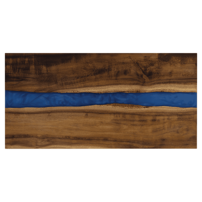 Acacia with Blue Pearl Resin Serving Board