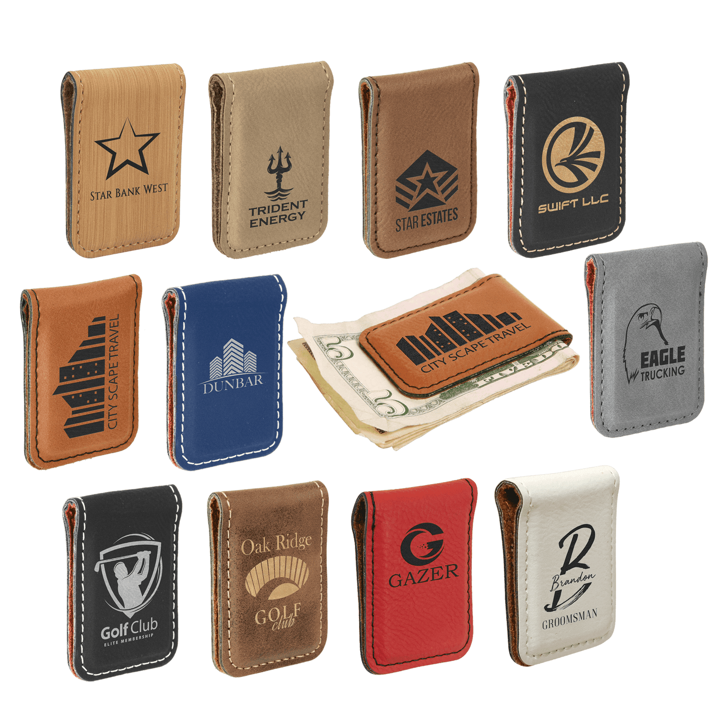 Leatherette Money Clip