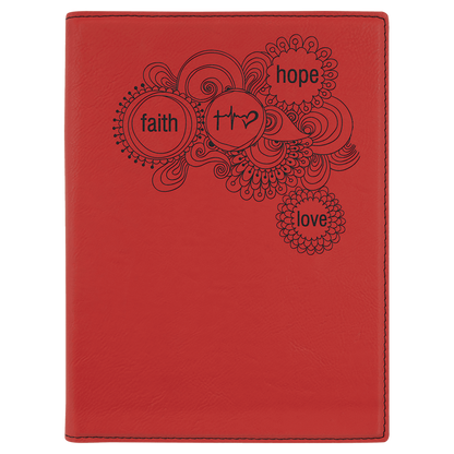 7" x 9" Personalizable Leatherette Portfolio with Notepad