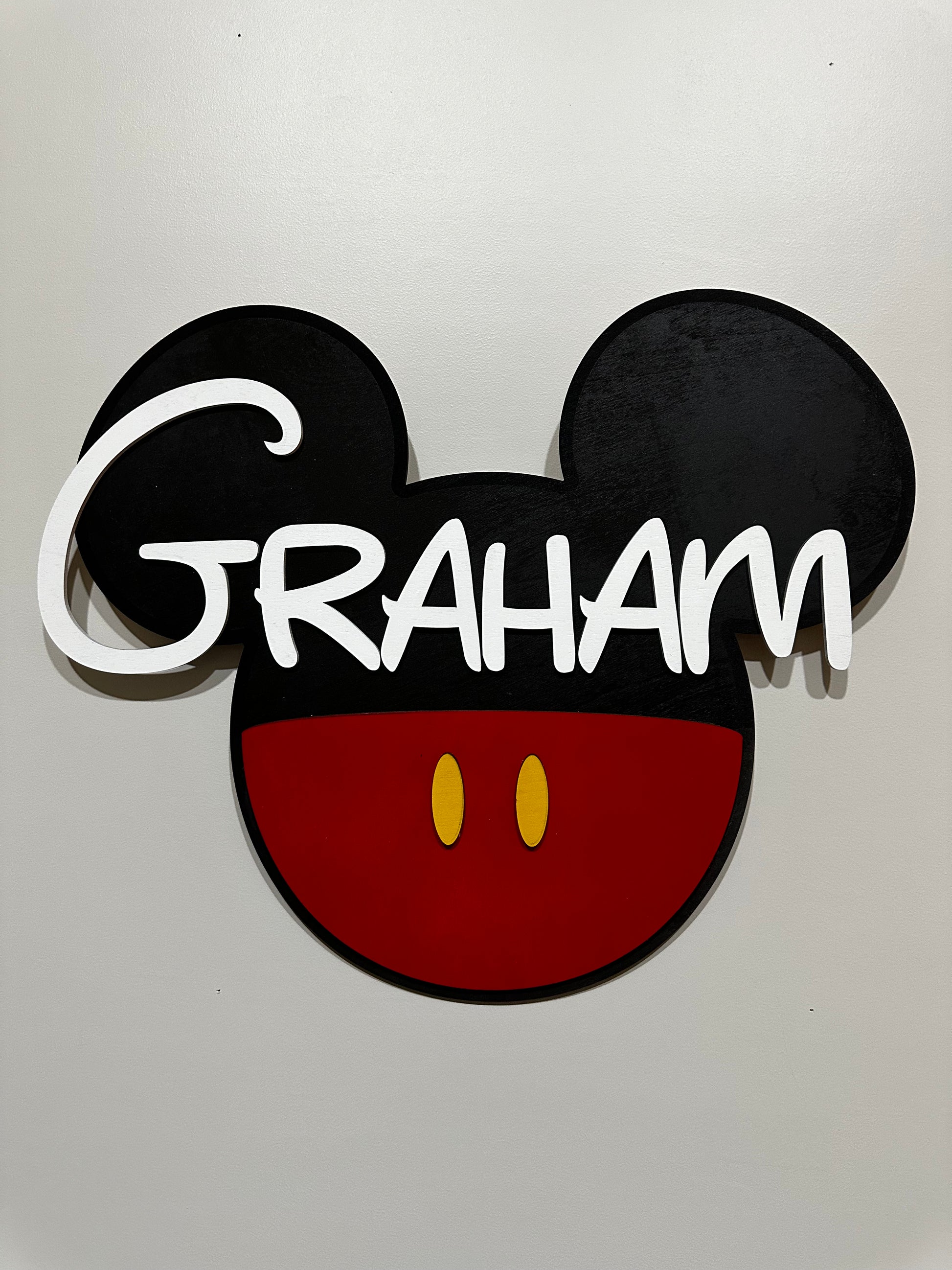 Open Sign Mickey Mickey Mouse Wall Sign – WhipItUp Engraving Studio