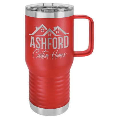 20oz Travel Mug w/ handle Polar Camel