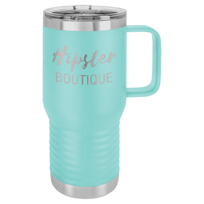 20oz Travel Mug w/ handle Polar Camel