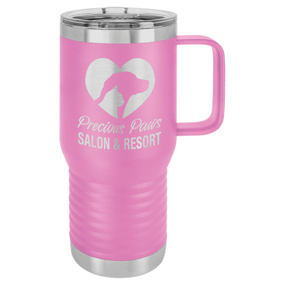 20oz Travel Mug w/ handle Polar Camel
