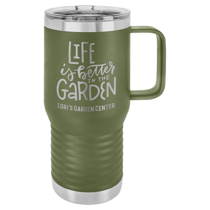 20oz Travel Mug w/ handle Polar Camel