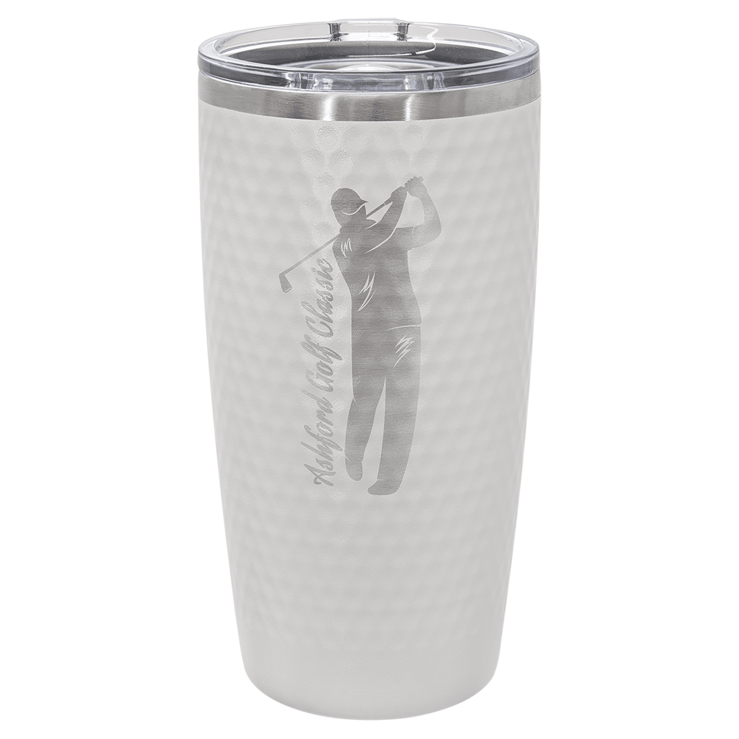 20 oz. Golf Tumbler with Dimples and Slider Lid