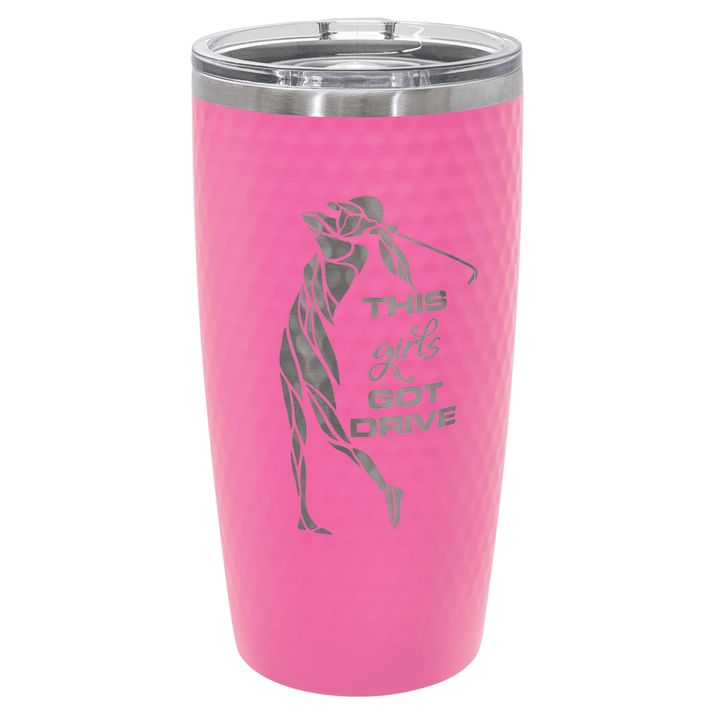 20 oz. Golf Tumbler with Dimples and Slider Lid