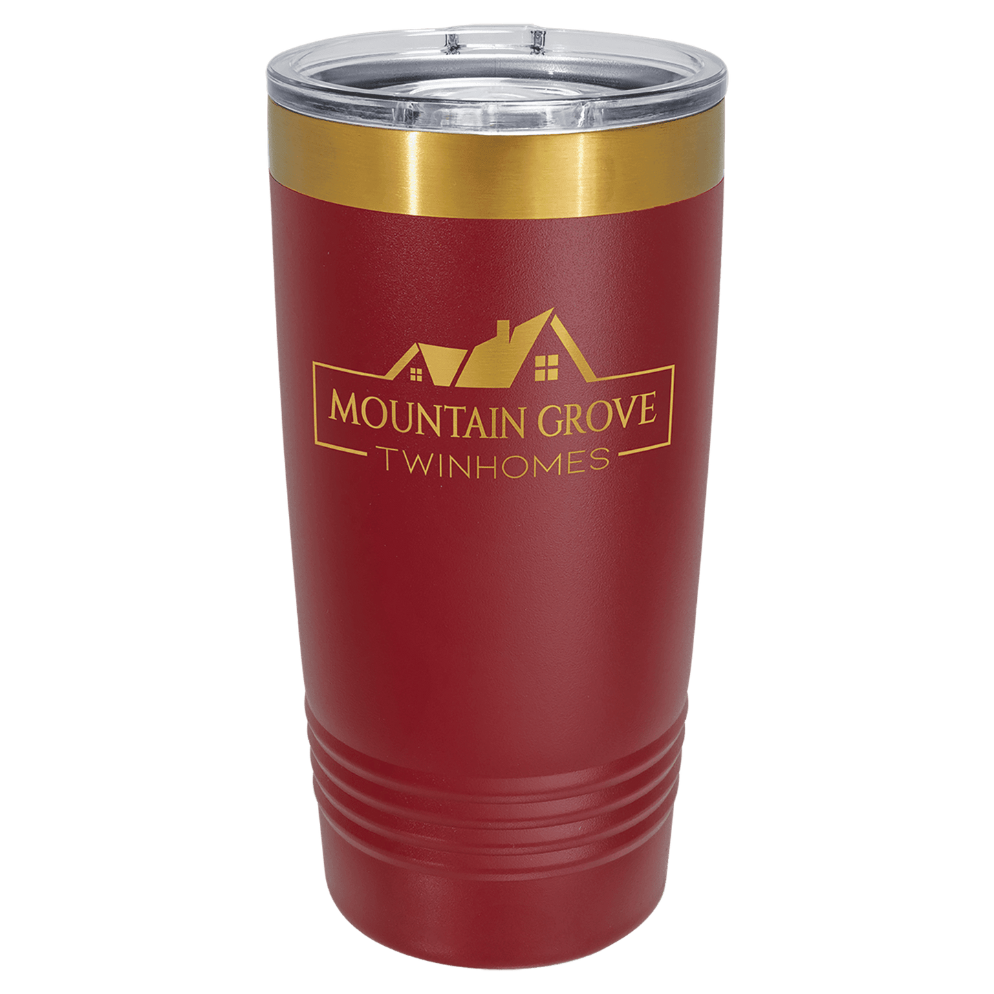 Polar Camel 20 oz. Bright Gold ION-Plated Ringneck Tumbler with Slider Lid