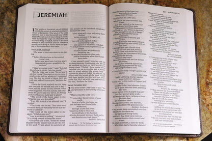 Personalized Leather NIV Thinline Large Print Bible