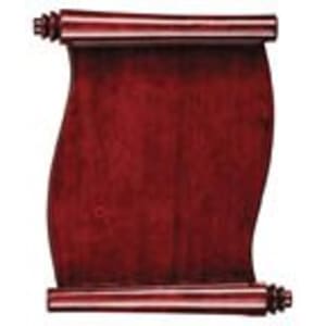 Rosewood Piano Finish Scroll Plaque