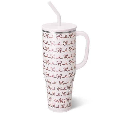 40oz Pretty in Pink Mega Mug - With Engraving