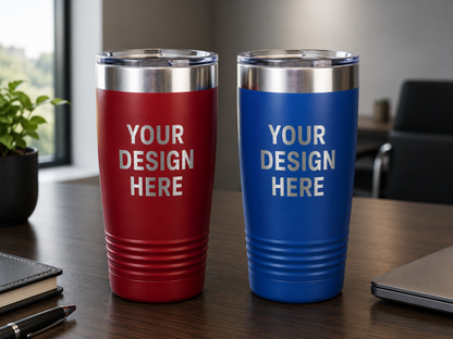 Custom Engraved Polar Camel Travel Tumbler 20 oz | Business Logo Gifts | Corporate Promotional Tumblers