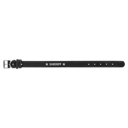 Small 15" x 3/4" Gray Laserable Leatherette Dog Collar