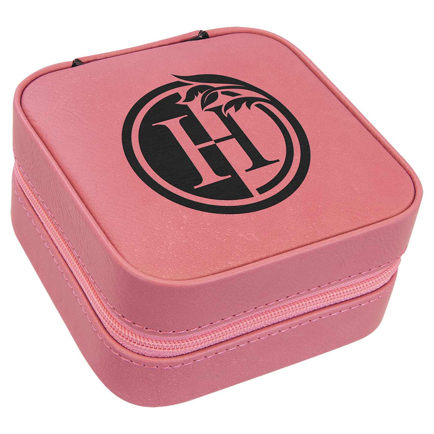 4" X 4" Laserable Leatherette Travel Jewelry Box