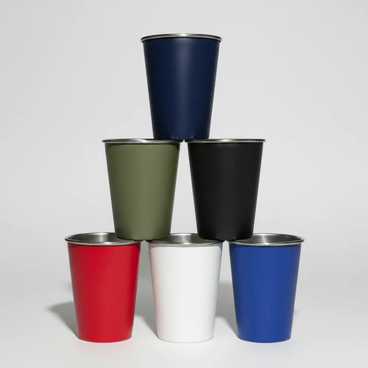 Stainless Steel Party Cup – 16oz Reusable Cup Style Tumbler