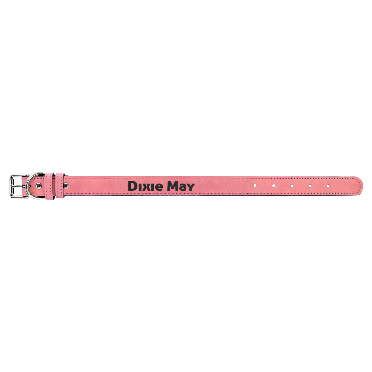 Small 15" x 3/4" Gray Laserable Leatherette Dog Collar