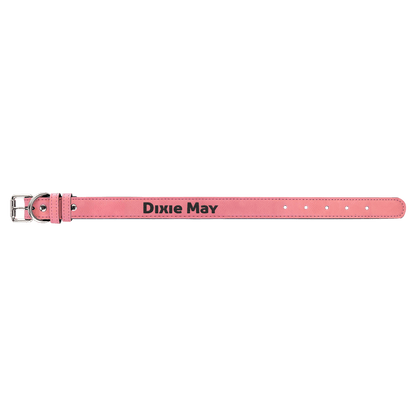 Small 15" x 3/4" Gray Laserable Leatherette Dog Collar